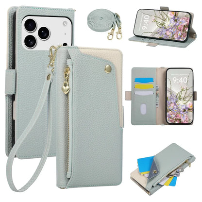 3in1 多機能ウォレットショルダー iPhoneケース (全6色) トレンド・スマート #261234