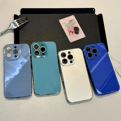 【メタリックミラー】グロスカラー × 光沢 スマホケース｜iPhone対応 #250126