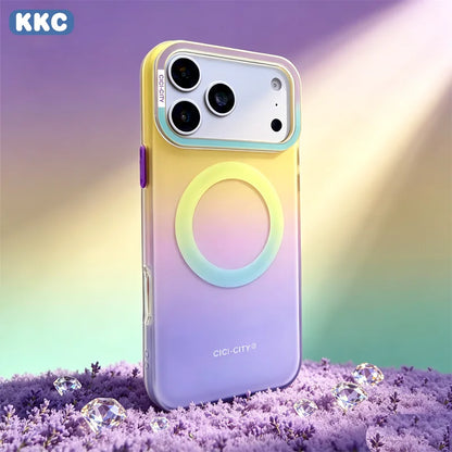 グラデーションカラー マグネット対応 iPhoneケース（全5色）｜グラデーション・ネオン風  #261027