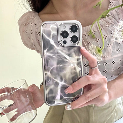 【マーメイドシリーズ】水面パール調 グラデーション 光沢デザイン スマホケース｜iPhone対応 #251222