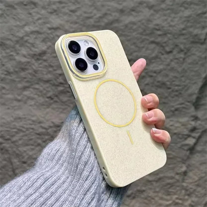 【Magnet内蔵】キラキラ ラメ入り グリッター 光沢 シンプル 高級感 スリム 耐衝撃 スマホケース カバー｜iPhone対応 #250409