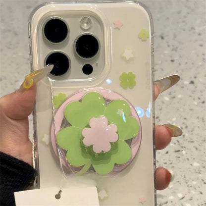 【スマホグリップ】ラッキークローバー スマホグリップ｜Magnet対応 #241102