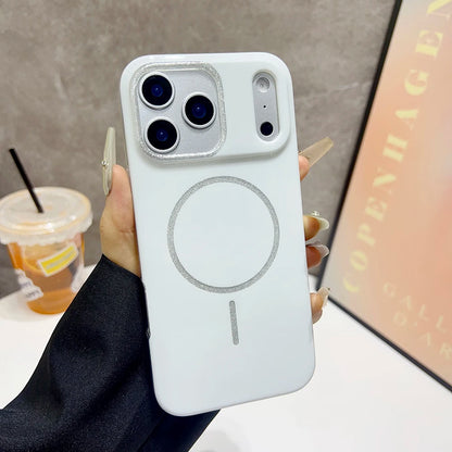 【Magnet内蔵】パステルグリッターサークル ツヤかわスマホケース｜iPhone対応 #241021