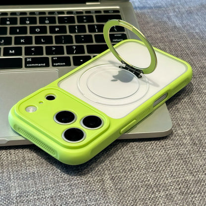 マットカラー iPhoneケース｜ビビッド配色・リング一体型・耐衝撃デザイン #240412