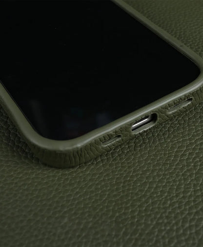 【Magnet内蔵】リアルレザー シンプル ハイグレード スマホケース｜iPhone対応 #241017