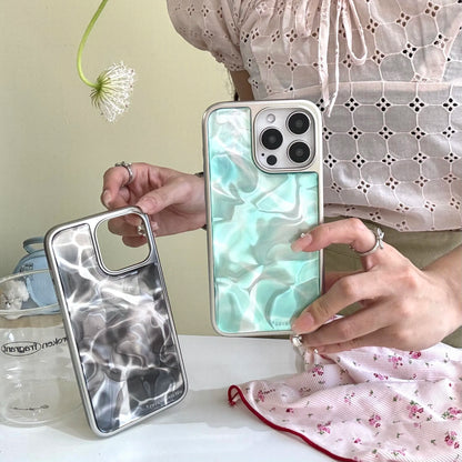 【マーメイドシリーズ】水面パール調 グラデーション 光沢デザイン スマホケース｜iPhone対応 #251222