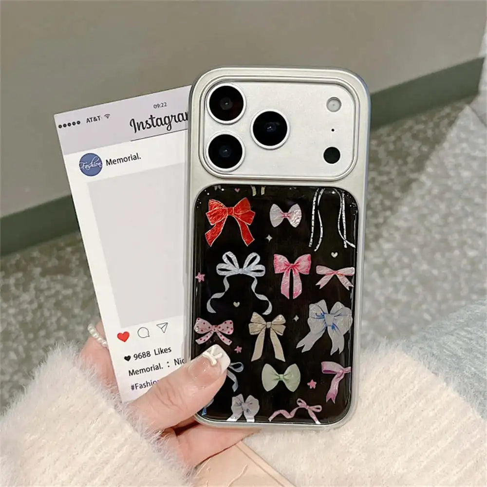 【カラフルリボンコレクション】リボン総柄 デザイン スマホケース｜iPhone対応 #240623