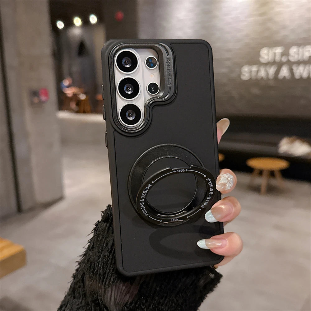 【Galaxy対応】パステルカラー スタンドリング スマホケース (全6色) マイルド・キュート スマホケース PCA #261189