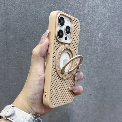 【折りたたみリングスタンド】耐衝撃 iPhoneケース ロープストラップ付き  落下防止 スポーツ風デザイン シリコンケース ｜iPhone対応 #250410