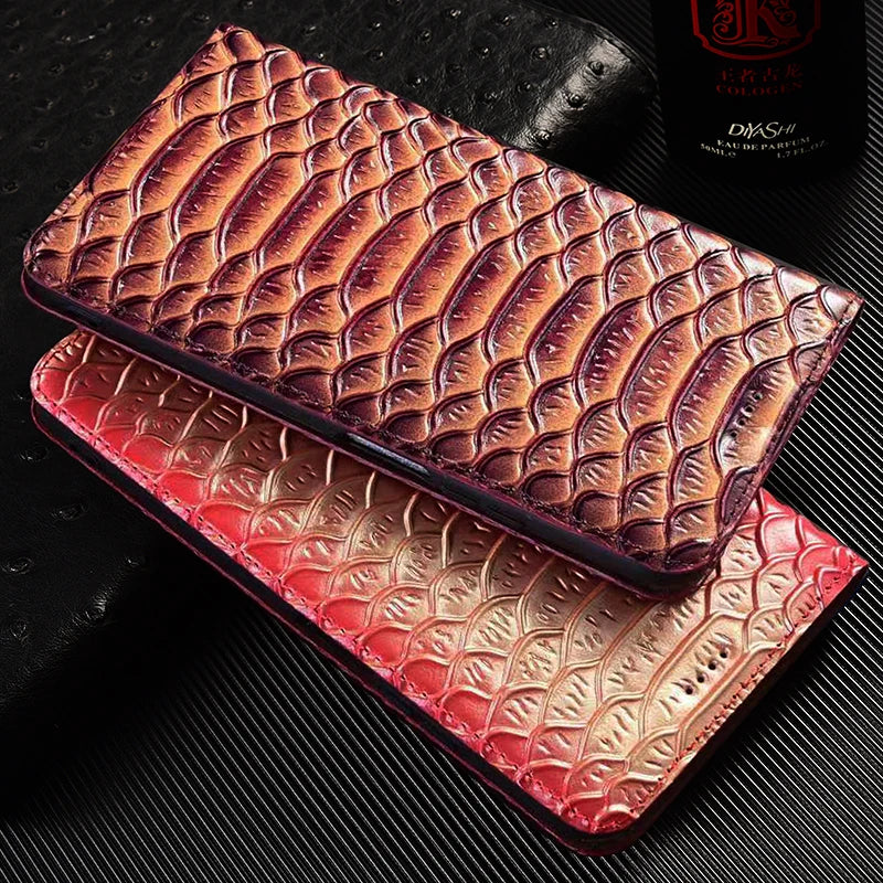 【本革シリーズ】ブックスタイル クロコダイル調 レザー型押し 手帳型 iPhoneケース #240131