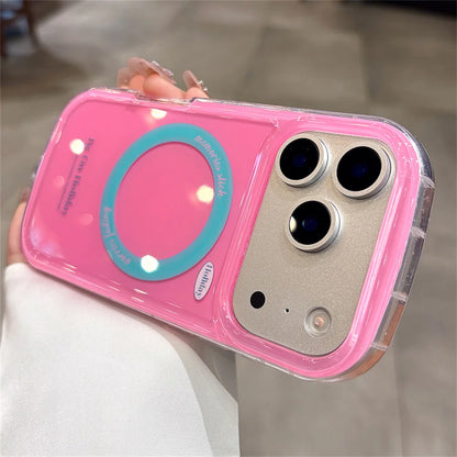 【Magnet内蔵】クリア カラーポップ ロープストラップ スマホケース｜iPhone対応 #250215