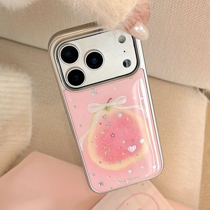 リボンデザイン ガーリーピンク グアバ iPhoneケース #260601