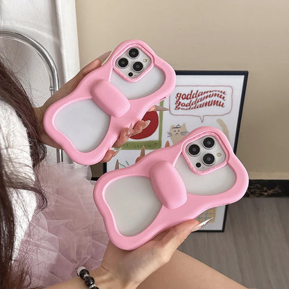 【ビッグリボンで存在感抜群】ぷっくり立体リボンケース｜iPhone対応 #250502