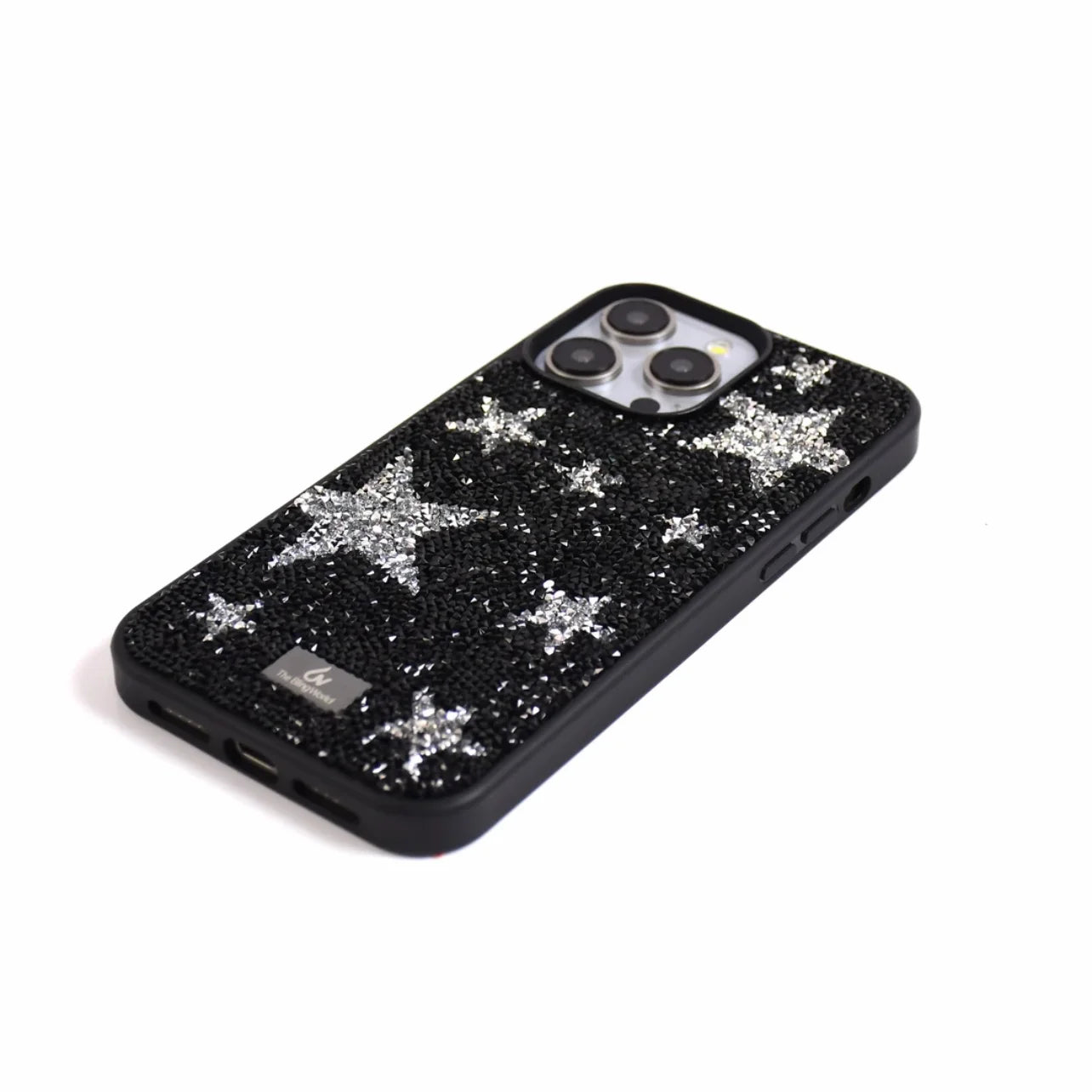 【キラキラビジューシリーズ】オールラインストーン スターモチーフ 星柄 グリッター デコ スマホケース｜iPhone対応 #260116