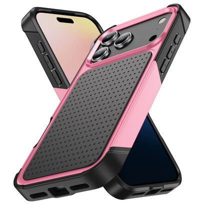 グリップデザイン 耐衝撃 iPhoneケース｜滑り止めバックパネル #240107