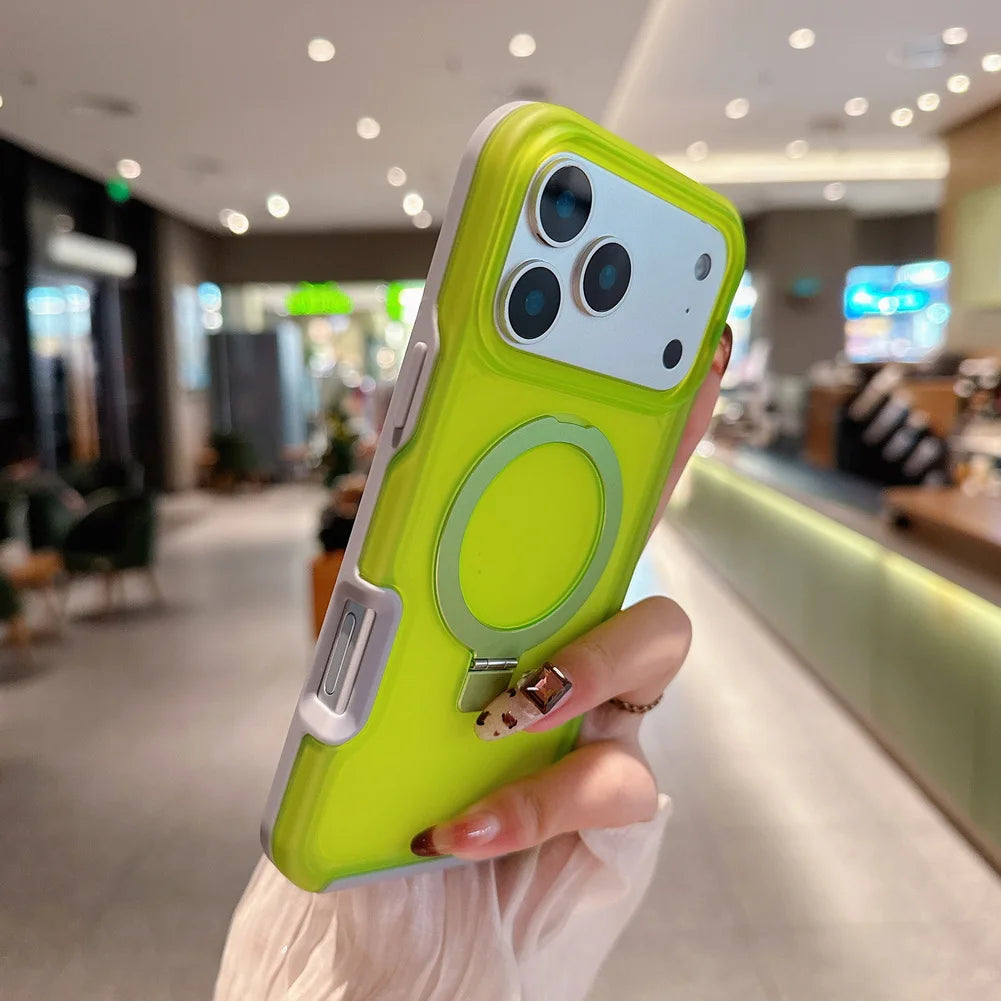 半透明 マグネット内蔵 iPhoneケース (全12色) トレンディ・アクティブ #261195