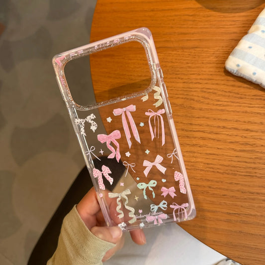 パステルリボン クリア iPhoneケース｜カラフルリボンデザイン・透明ケース #230815