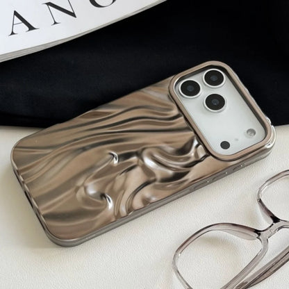 【メタリックウェーブシリーズ】光沢 3Dデザイン スマホケース｜iPhone対応 #251210