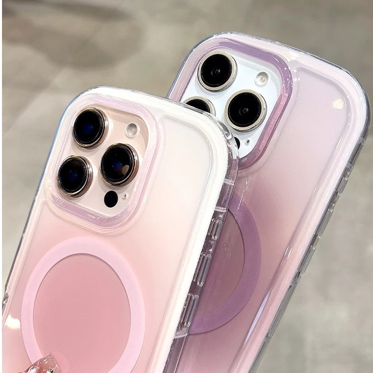 【Magsafe対応】ふんわりチーク 滲み グラデデザイン｜iPhone対応 #241216