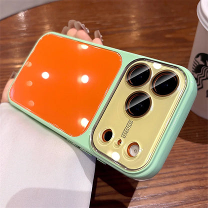 コントラストカラー ストラップ付き 光沢 iPhoneケース（耐衝撃 / カメラ保護）#261077