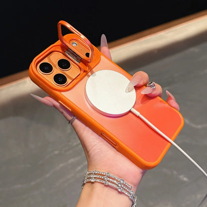 グラデーション Magnet内蔵 　カメラスタンド iPhoneケース｜マットカラー #260102