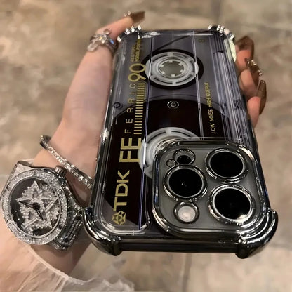 レトロ カセットテープ / ラジカセ デザイン iPhoneケース #260105