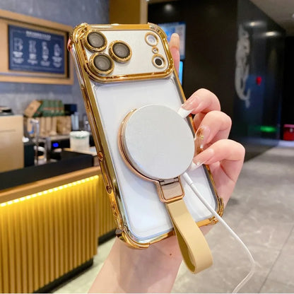 クリアメタルリング ケース｜透明 × カラーフレーム  iPhoneケース #240406