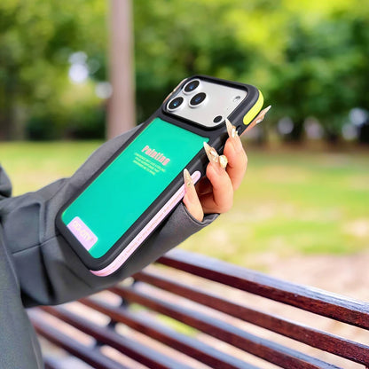 【ネオン メタリック カラー】ラバーフレーム スマホケース｜iPhone対応 #250128