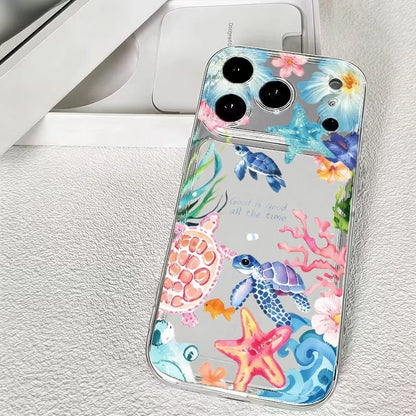 海の生き物 サンゴ柄デザイン iPhoneケース｜マリン・カラフル #260089