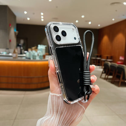 【ネオンシリーズ】カラフルクリアデザイン ストラップ付き スマホケース｜iPhone対応 #251120