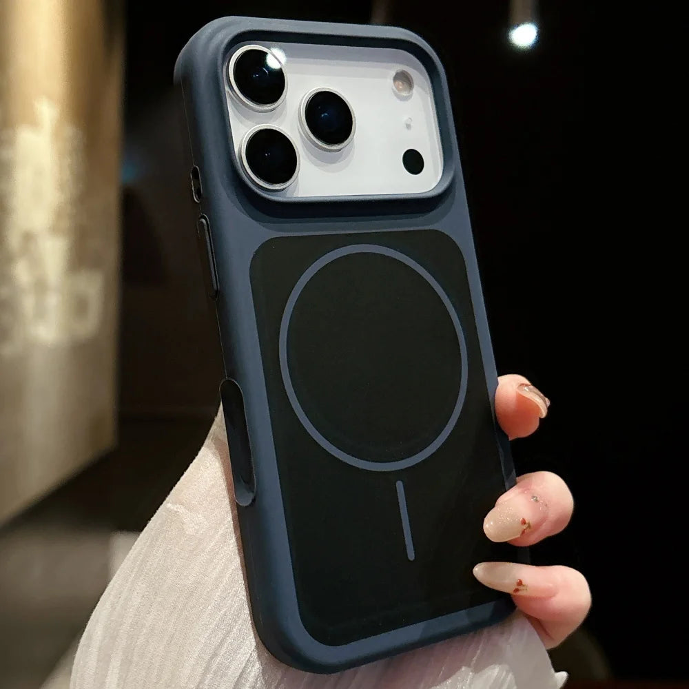 ネオンカラー MagSnet内蔵 マットバイカラー iPhoneケース｜耐衝撃・カラーフレーム #260521