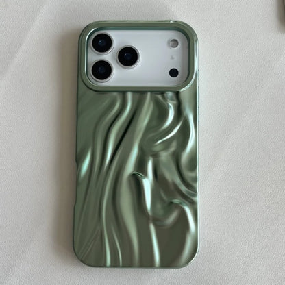 【メタリックウェーブシリーズ】光沢 3Dデザイン スマホケース｜iPhone対応 #251210