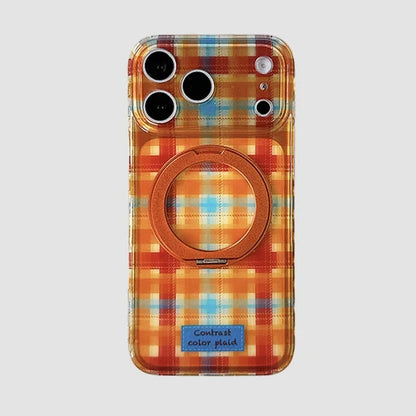 【チェック柄】iPhoneケース (全4色) トラッド・レトロ PCA #261184