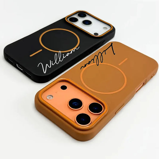 【カスタムシリーズ】マグネットリング内蔵 名入れ  ソフトスマホケース｜iPhone対応 #240723