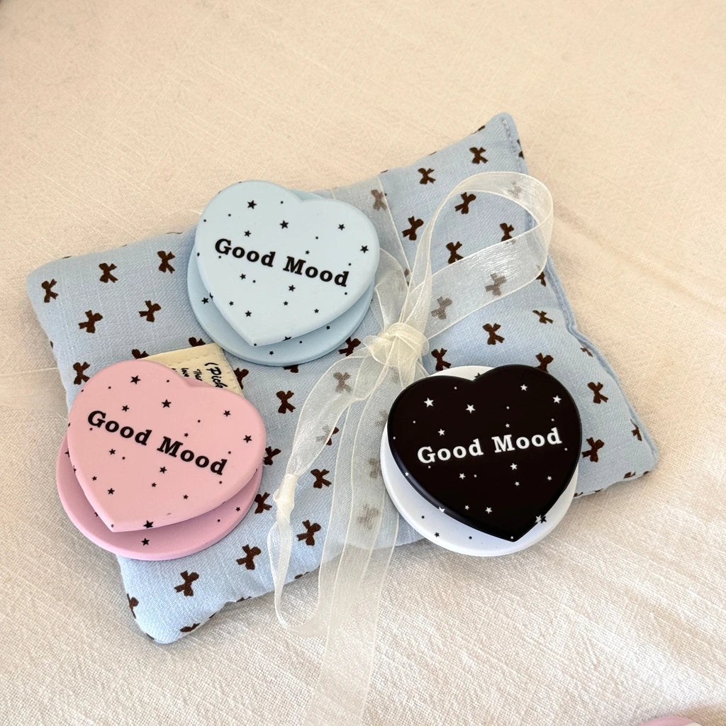 ハートグリップ Magnet内蔵 ボーダー iPhoneケース #240504