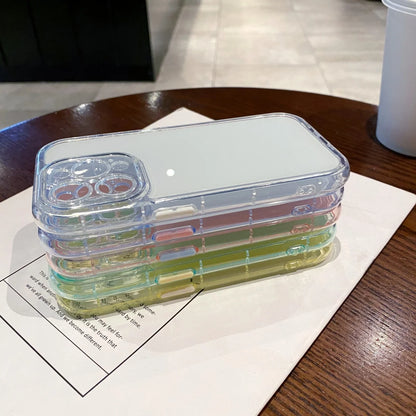 【パステルクリアカラー】シンプル×上品ハイブリッドケース｜iPhone対応 #250519