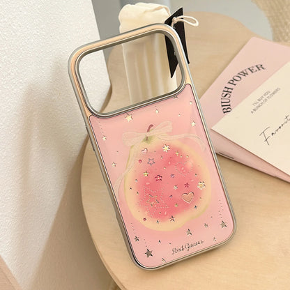 リボンデザイン ガーリーピンク グアバ iPhoneケース #260601