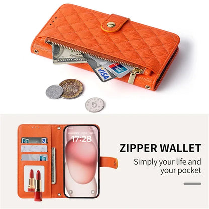 【ブックスタイル】キルティング レザー調 財布一体型  手帳タイプ ストラップ付き iPhoneケース #240206