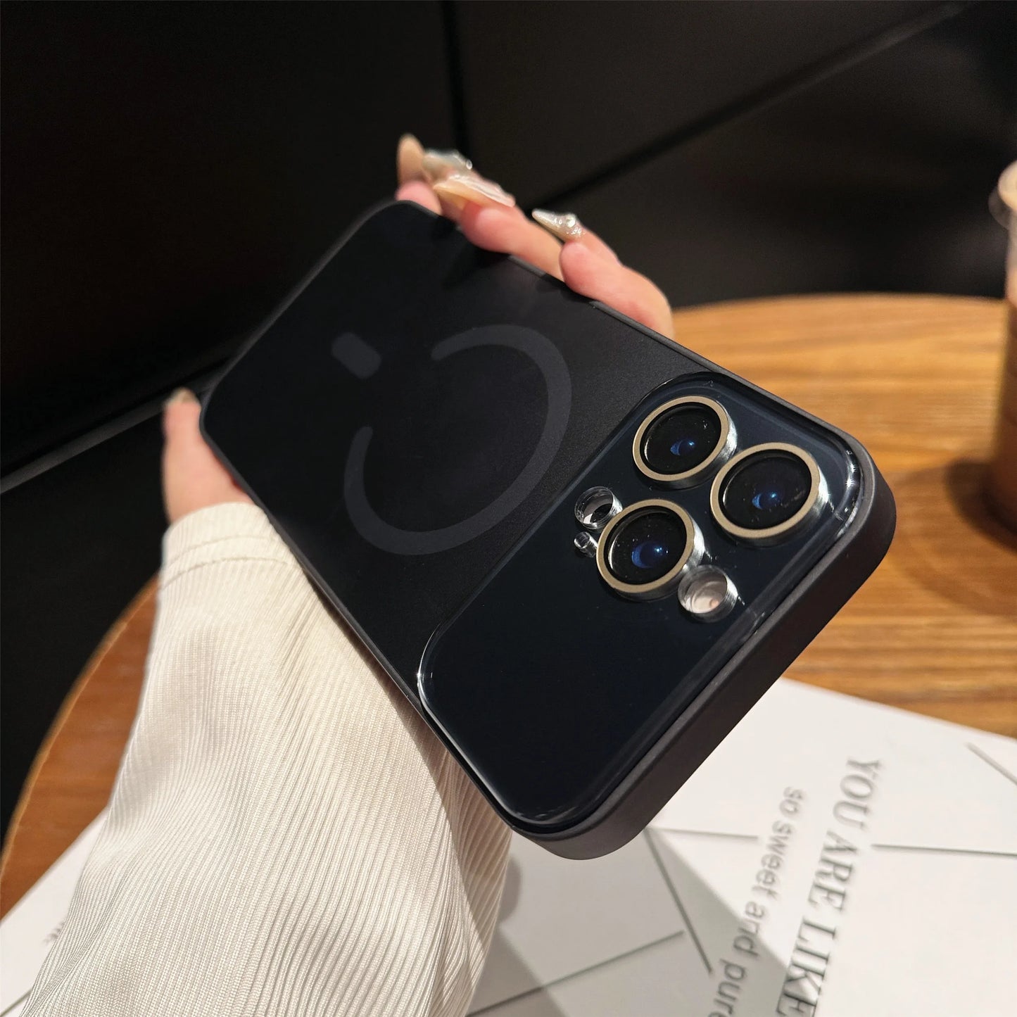 【ワイヤレス充電対応シリーズ】 シンプルおしゃれ マット スマホケース｜iPhone対応 #251104