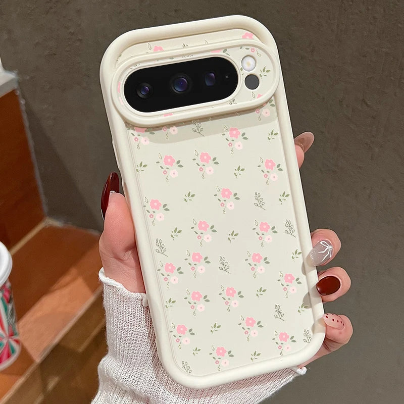 【Google Pixel対応】ボタニカルフラワー スマホケース（全5色）大人かわいい・レトロガーリー #261161