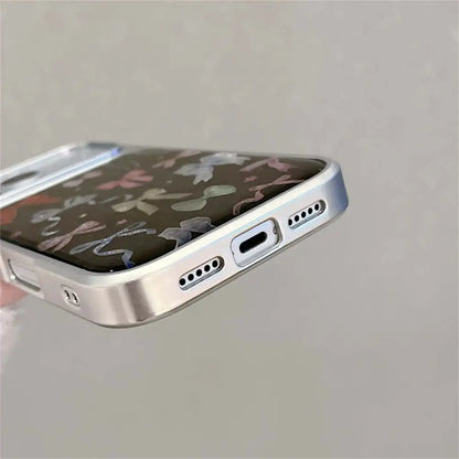 【カラフルリボンコレクション】リボン総柄 デザイン スマホケース｜iPhone対応 #240623