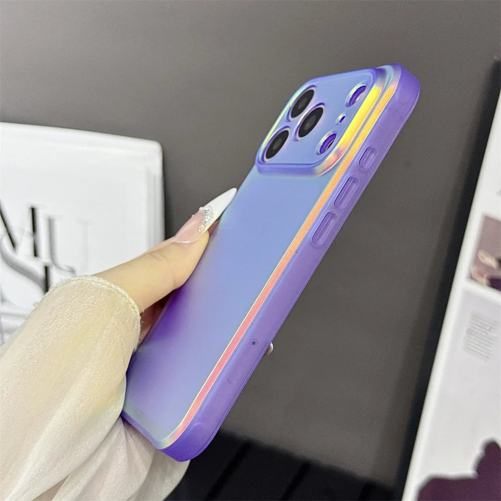 【グラデーションクリア】iPhoneケース (全6色) オーロラ・スタイル PCA #261215
