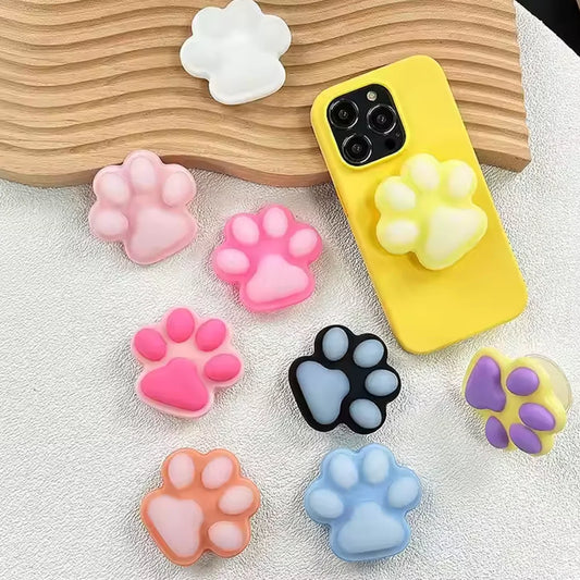 スマホグリップ｜ぷにぷに 肉球デザイン スマホスタンド 落下防止 #260420