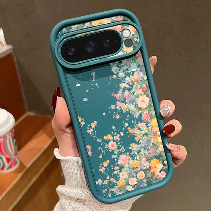 【Google Pixel対応】ボタニカルフラワー スマホケース（全5色）大人かわいい・レトロガーリー #261161