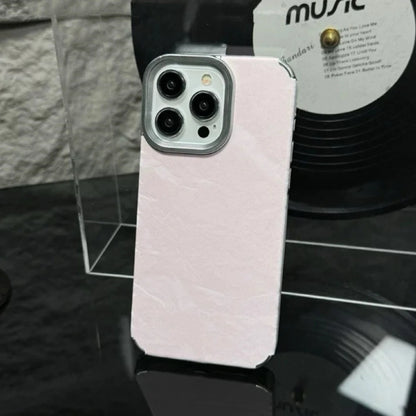 【ベルベット調】ツヤ消し 上品 ベロア メタルフレーム スマホケース｜iPhone対応 #250913