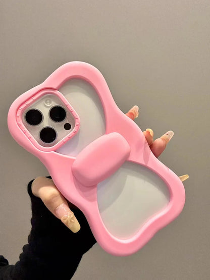 【ビッグリボンで存在感抜群】ぷっくり立体リボンケース｜iPhone対応 #250502