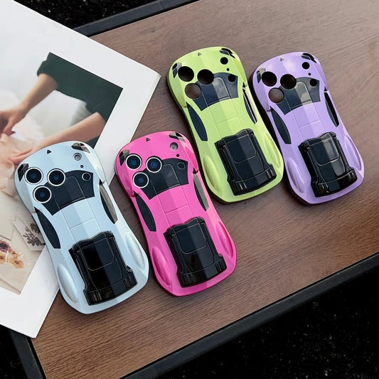 スポーツカー風 立体デザイン iPhoneケース｜スタンド機能付き #231226