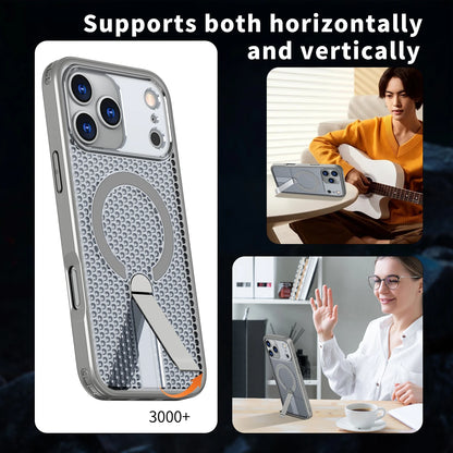 ドットメッシュ テクスチャー 折りたたみスタンド付き Magnet内蔵 iPhoneケース #260529