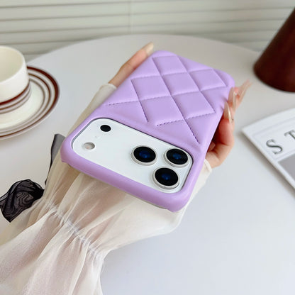【キルティングレザー調】エレガント ダイヤステッチ スマホケース｜iPhone対応 #250308