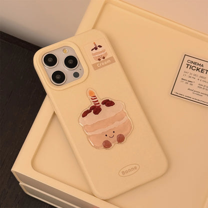 【スイーツシリーズ】キュートケーキデザイン スマホケース｜iPhone対応 #250822